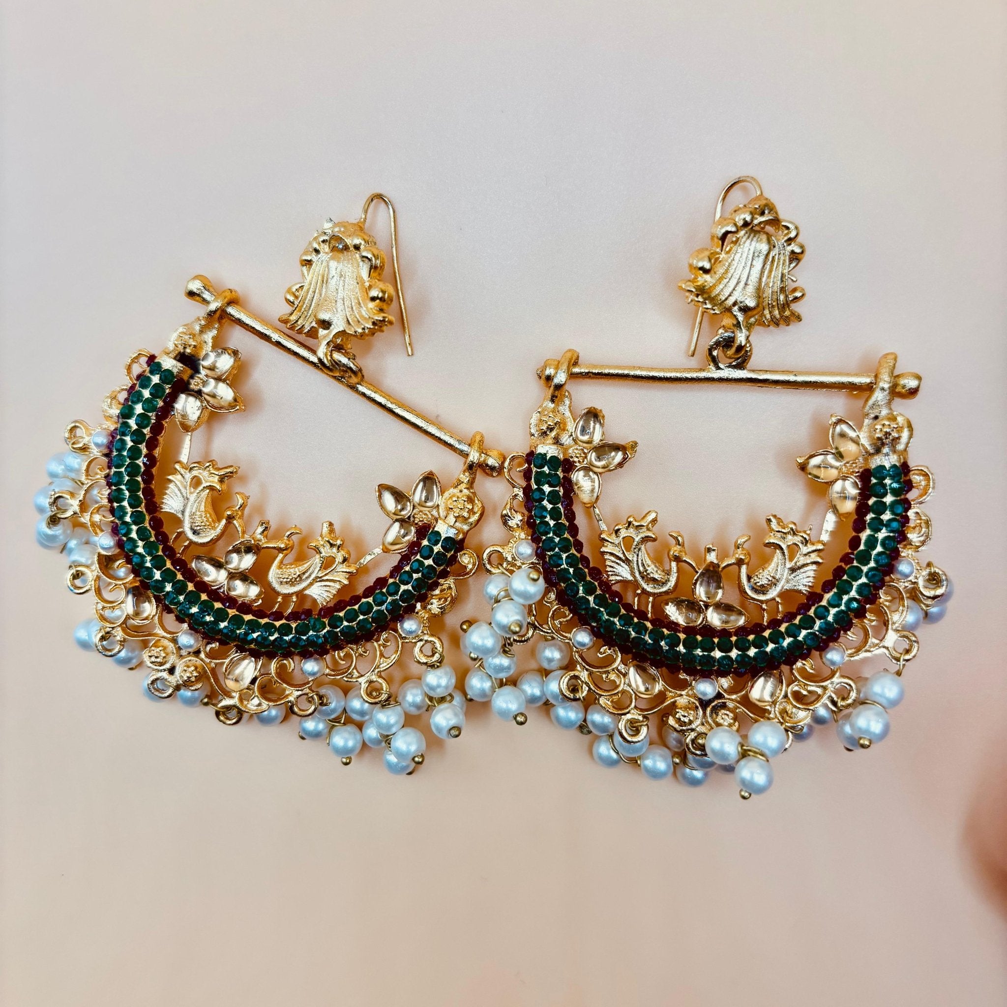 • Clothing: Embroidered/Printed suit for women - Made of best quality fabric - lawn or linen or chiffon - pure silk - Available at Najma Designs & Co. • Jewelry: Gold - plated stud earrings for